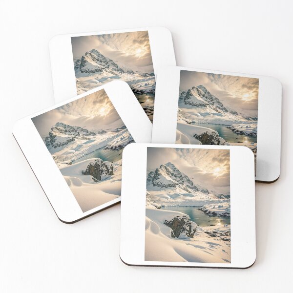 Item preview, Snow Mountains Cloudy Skies Photographic Print designed and sold by Mother-Nature65.