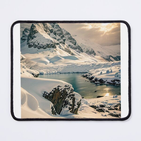 Item preview, Snow Mountains Cloudy Skies Photographic Print designed and sold by Mother-Nature65.