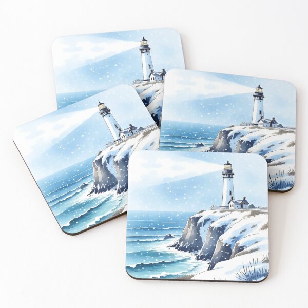 Item preview, Lighthouse in the snow designed and sold by Soulharmony.