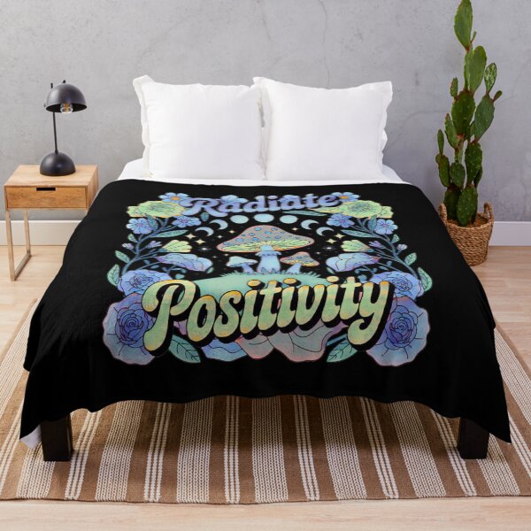 Item preview, Radiate Positivity Retro Mushroom designed and sold by creativerooney.
