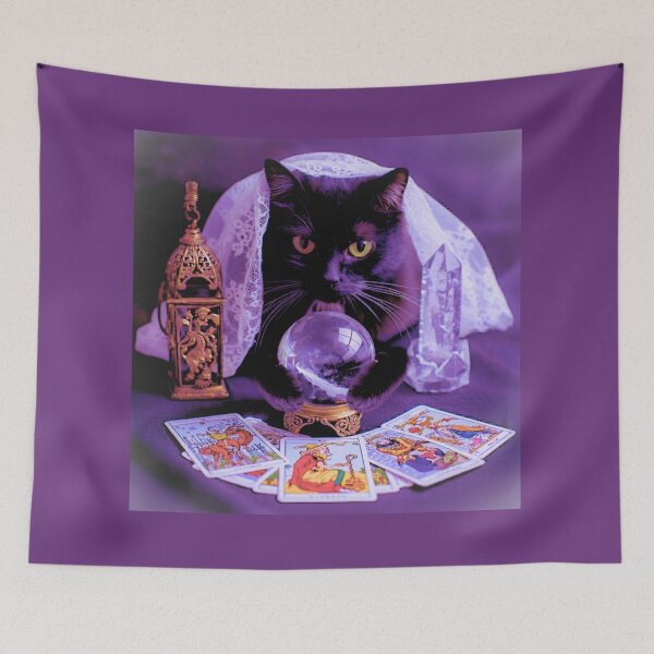 Item preview, Mystical Black Cat Fortune Teller designed and sold by Naturich.