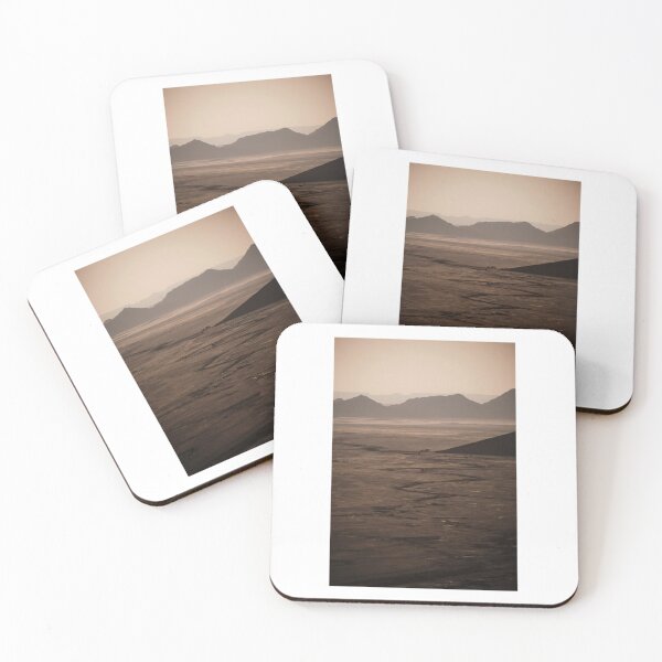 Item preview, Desert Tracks Misty Horizon Photographic Print designed and sold by Mother-Nature65.