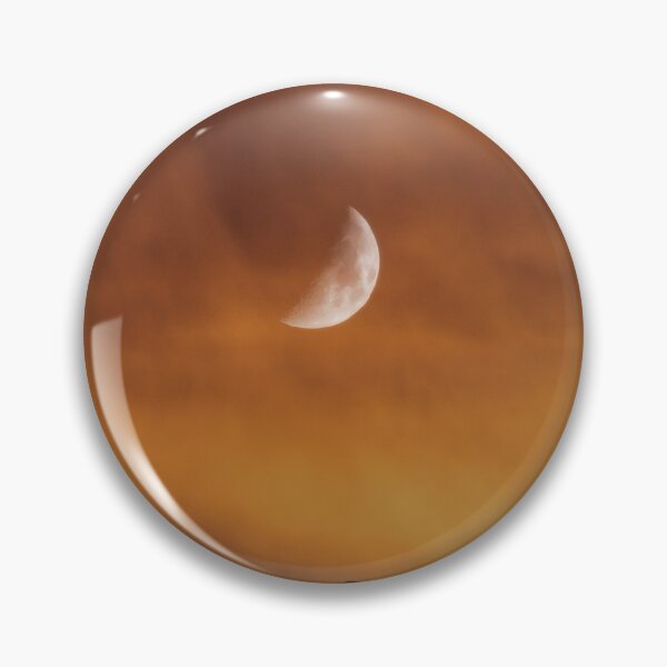 Item preview, Half Moon In Sunset Sky Silhouette Photographic Print designed and sold by Mother-Nature65.