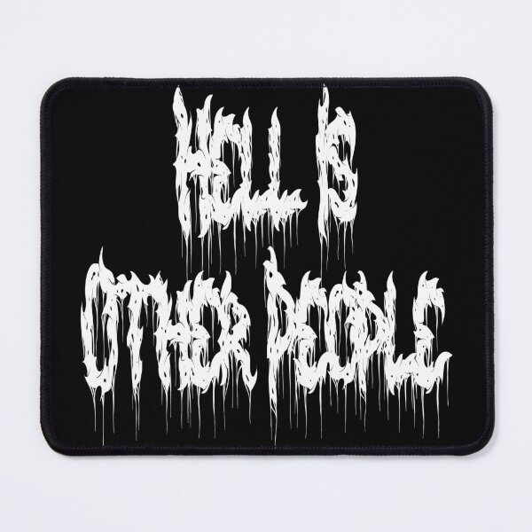 Item preview, Hell Is Other People – Thriller Lettering Quote designed and sold by simpledarkwavewisdom.