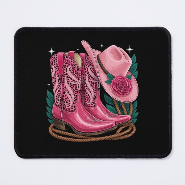 Item preview, Roses Cowgirl Boots Cowboy Pink Hat designed and sold by Veroniadic.