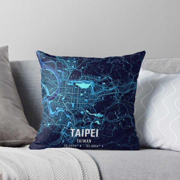 Item preview, Taipei Midnight City Map designed and sold by HomeLivingCo.