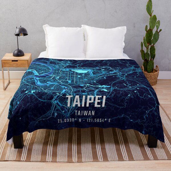 Item preview, Taipei Midnight City Map designed and sold by HomeLivingCo.