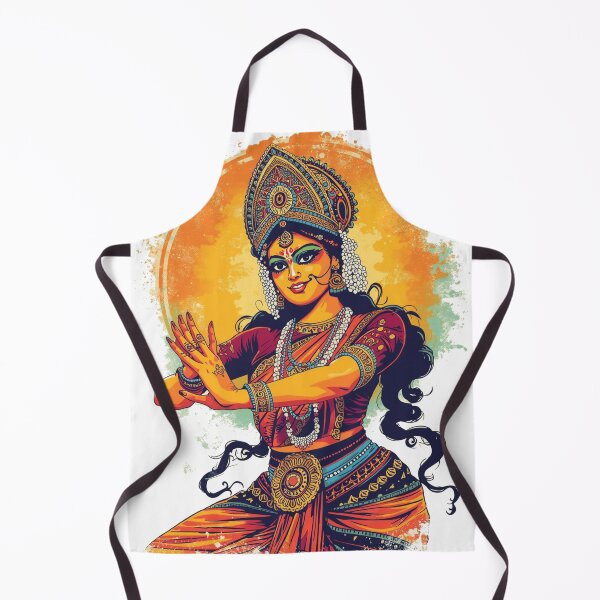 Item preview, Vibrant Goddess Illustration - Traditional Indian Dance Poster designed and sold by WeirdSketcher.