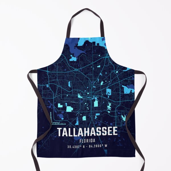 Item preview, Tallahassee Midnight City Map designed and sold by HomeLivingCo.