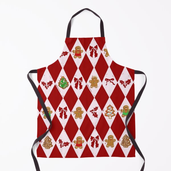 Item preview, Red Harlequin Gingerbreadman Coquette Pattern designed and sold by MaiZephyr.