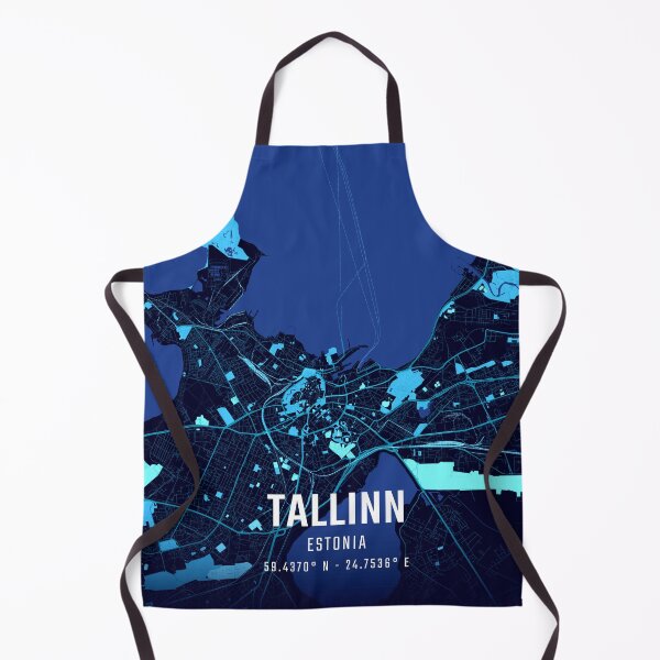 Item preview, Tallinn Midnight City Map designed and sold by HomeLivingCo.
