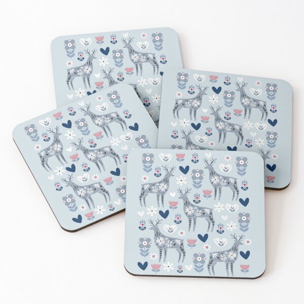 Item preview, Folk Deer designed and sold by AnulaArt.