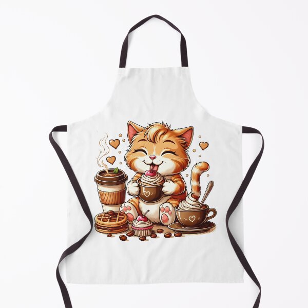 Item preview, Adorable Coffee Cat – Kawaii Cozy Kitty – Cute Cat Holding Coffee Mug designed and sold by Lulunza.