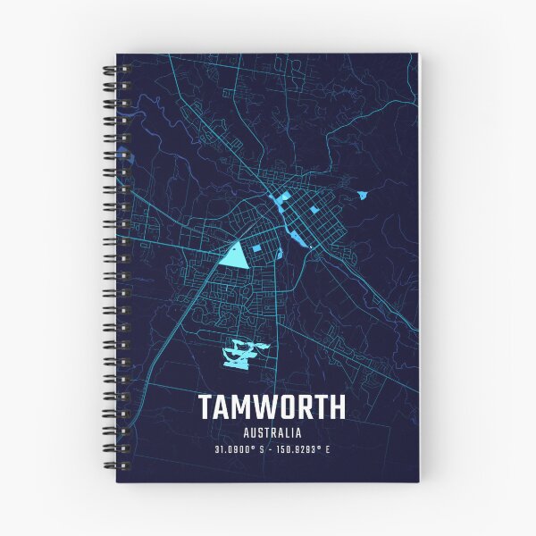 Item preview, Tamworth Midnight City Map designed and sold by HomeLivingCo.
