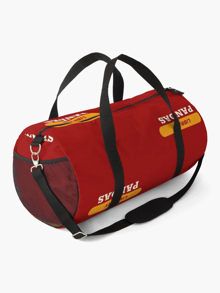 Thumbnail 2 of 3, Duffle Bag, Hello World Python Code-Pandas designed and sold by FridPix.