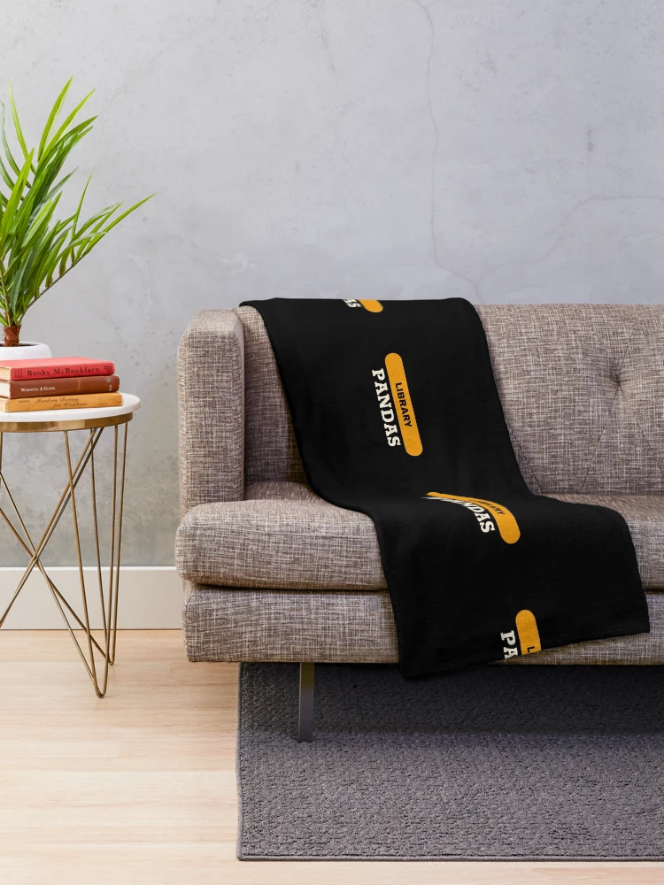 Thumbnail 2 of 6, Throw Blanket, Hello World Python Code-Pandas designed and sold by FridPix.