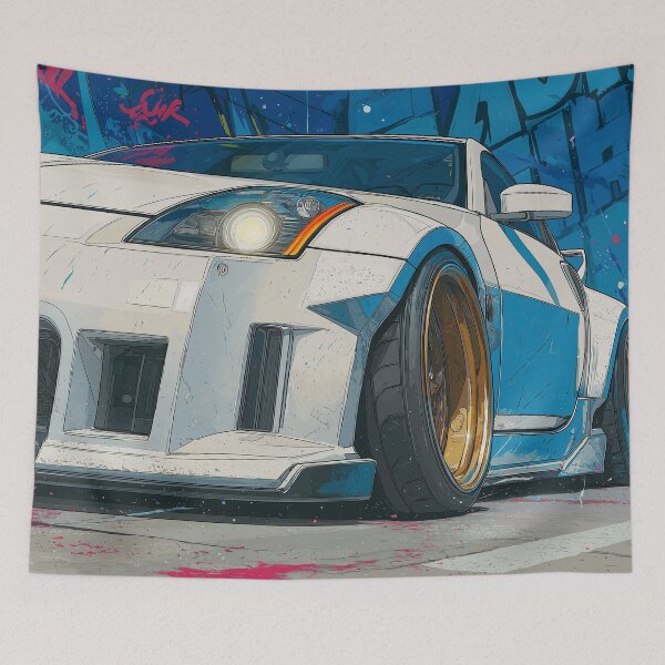 Item preview, Graffiti sports car close-up designed and sold by PixelPack Design.