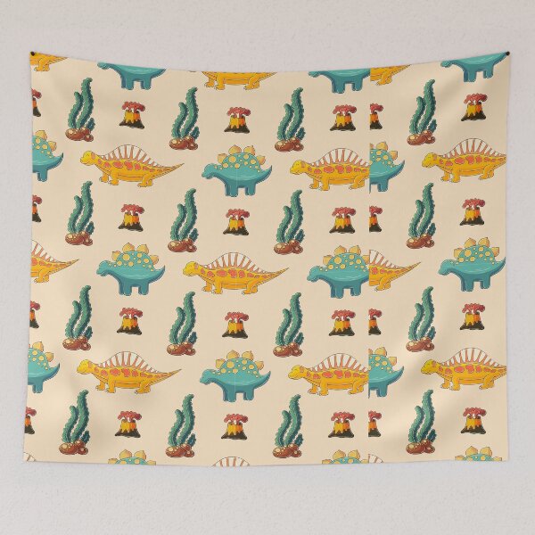 Item preview, Colorful Dinosaurs and Fiery Volcanoes designed and sold by Sashaqumafa.