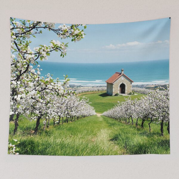 Item preview, Normandy coast and apple orchard designed and sold by jefboutique6150.
