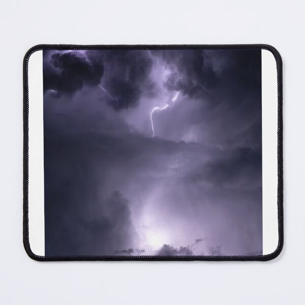 Item preview, Purple Cloudy Sky Lightning Photographic Print designed and sold by Mother-Nature65.