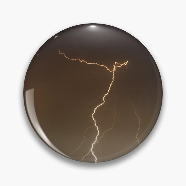 Item preview, Lightning Strikes In Brown Sky Photographic Print designed and sold by Mother-Nature65.
