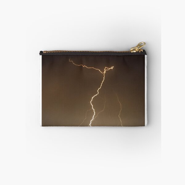 Item preview, Lightning Strikes In Brown Sky Photographic Print designed and sold by Mother-Nature65.