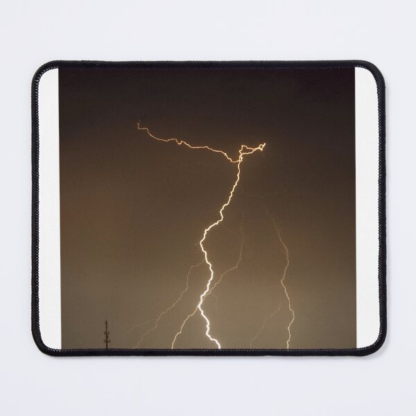 Item preview, Lightning Strikes In Brown Sky Photographic Print designed and sold by Mother-Nature65.