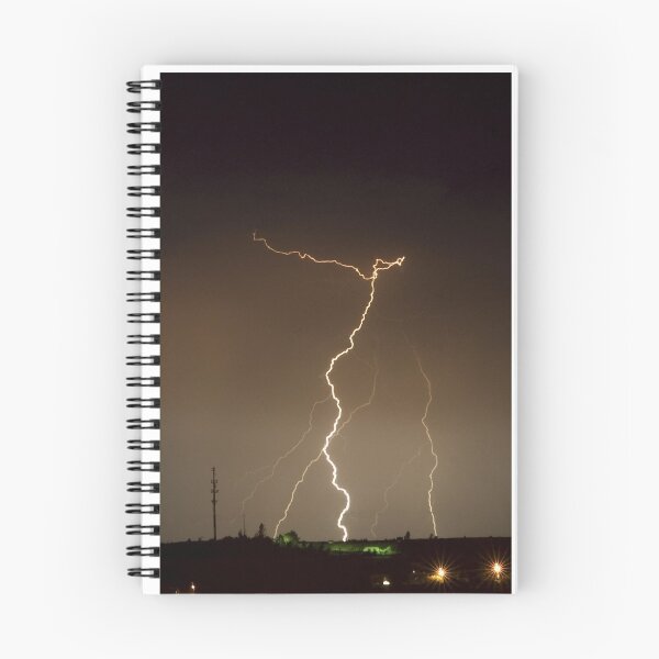 Item preview, Lightning Strikes In Brown Sky Photographic Print designed and sold by Mother-Nature65.