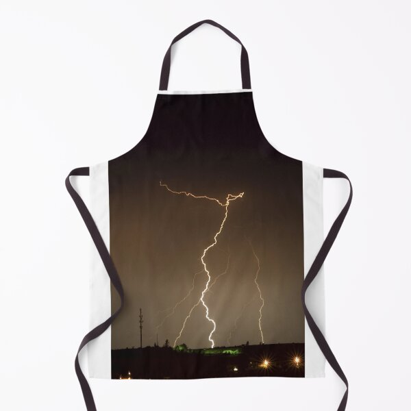 Item preview, Lightning Strikes In Brown Sky Photographic Print designed and sold by Mother-Nature65.