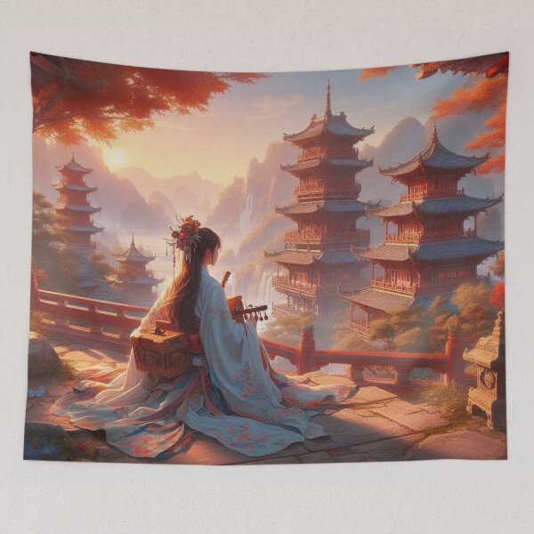 Item preview, Echoes Beneath the Golden Peaks designed and sold by calmgarden.