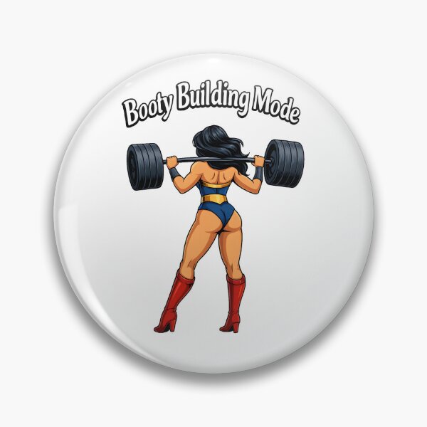 Artikelvorschau, Booty Building Mode – Strong Fitness Girl Barbell Cartoon Design entworfen und verkauft von Fantasy shirt.