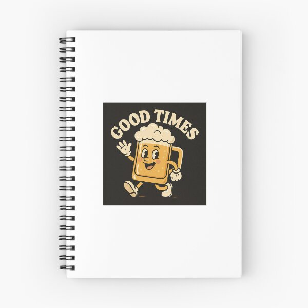 Item preview, Good Times – Funny Retro Beer Mug Cartoon Design designed and sold by Cleveralltag.