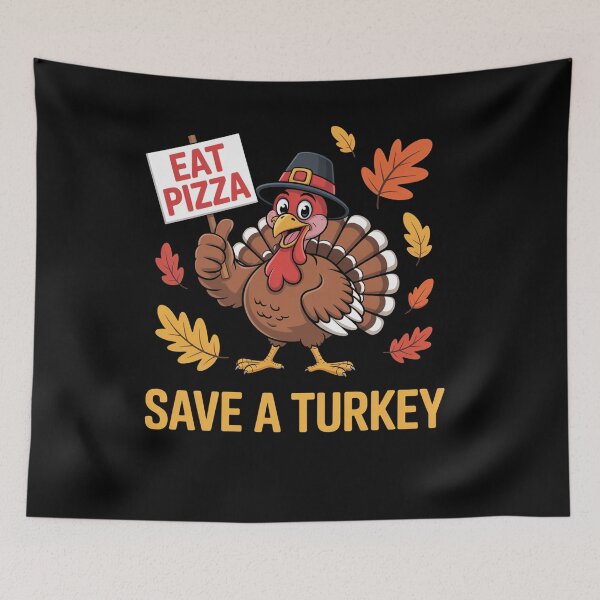 Item preview, Save A Turkey Eat Pizza Thanksgiving Family Matching designed and sold by Veroniadic.