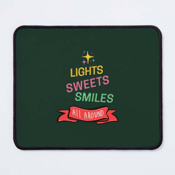 Item preview, Lights Sweets Smiles Christmas Quote designed and sold by heyyoyeah63.