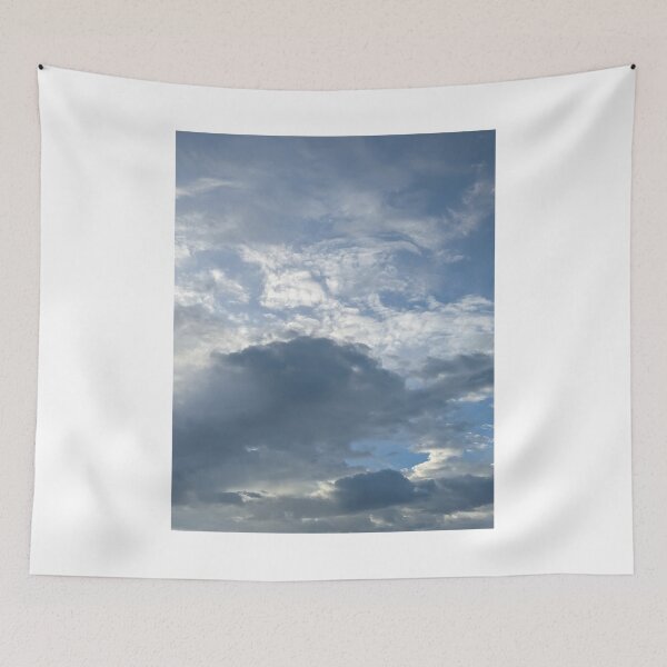 Item preview, Grey White Clouds Blue Sky Photographic Print designed and sold by Mother-Nature65.