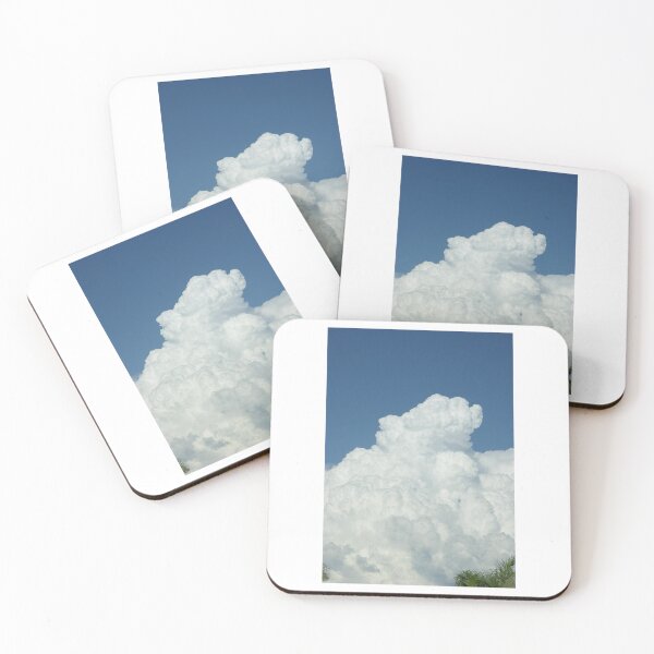 Item preview, Fluffy Clouds In Blue Sky Photographic Print designed and sold by Mother-Nature65.