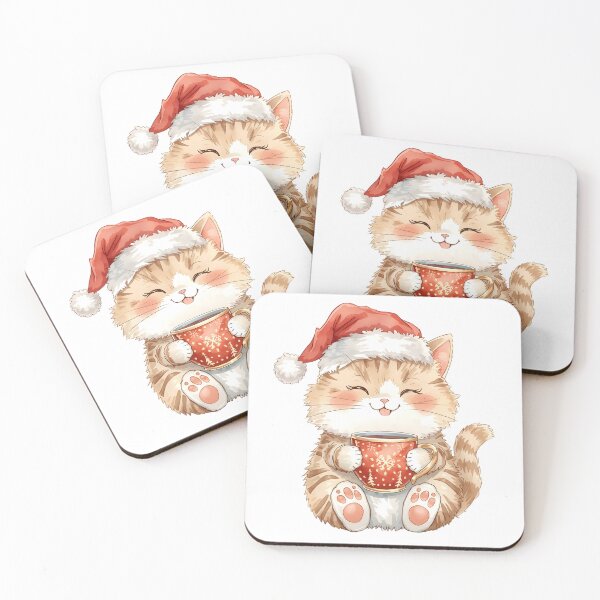 Item preview, Cute Cat with Hot Cocoa designed and sold by naragon4289.