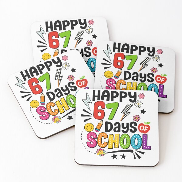 Item preview, Happy 67th Day of School Teacher Student Boys Girls Math designed and sold by TalalosART.