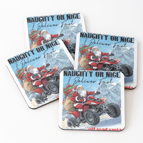 Item preview, Naughty or Nice - I deliver fast - off road Santa designed and sold by Concept-Hub.