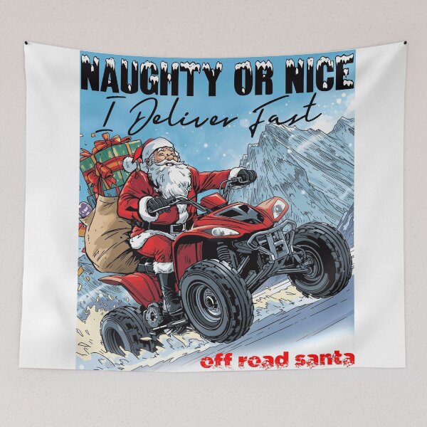 Item preview, Naughty or Nice - I deliver fast - off road Santa designed and sold by Concept-Hub.