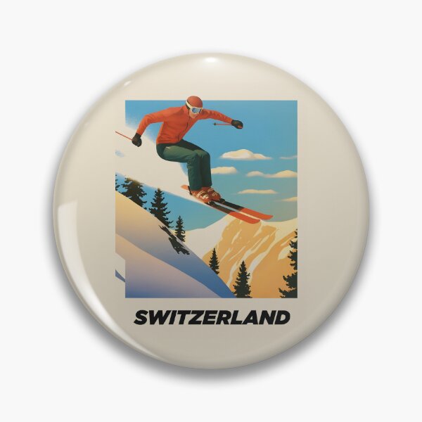 Item preview, Vintage Switzerland Ski Poster – Bold Alpine Style & Retro Adventure Vibes designed and sold by paulo silveira.
