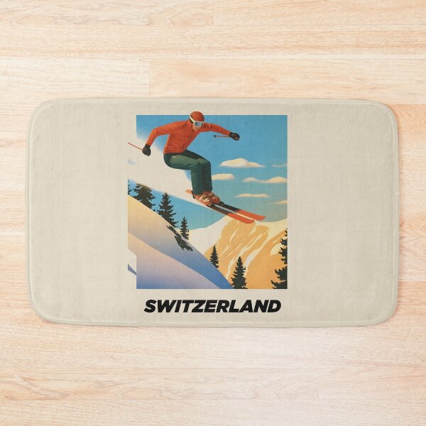 Item preview, Vintage Switzerland Ski Poster – Bold Alpine Style & Retro Adventure Vibes designed and sold by paulo silveira.