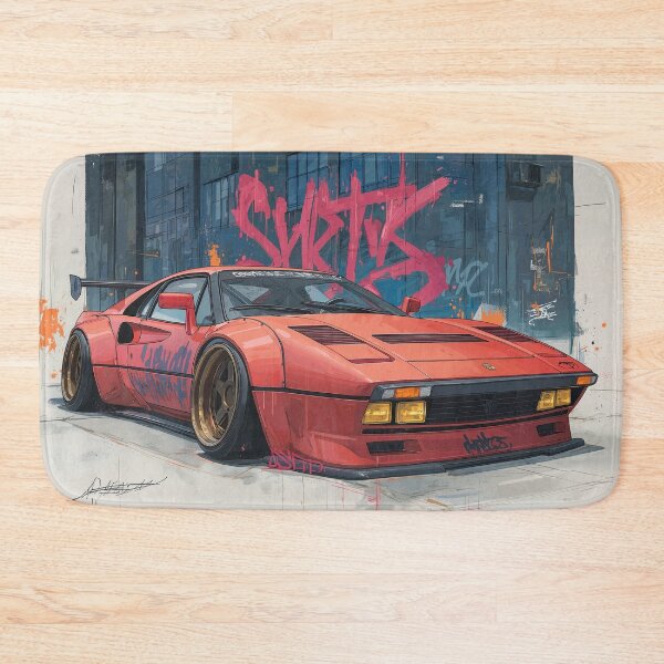 Item preview, Graffiti sports car three-quarter view designed and sold by PixelPack Design.