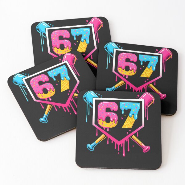 Item preview, Baseball Ice Cream Drip 67 Meme Six Seven 67th Birthday designed and sold by TalalosART.