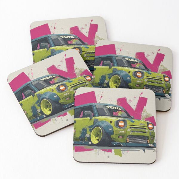 Item preview, Graffiti sports car three-quarter view designed and sold by PixelPack Design.