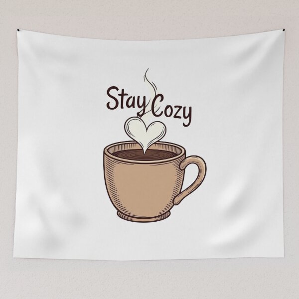 Item preview, Stay Cozy – Minimal Winter Comfort Aesthetic Tee designed and sold by EcoArtTees.
