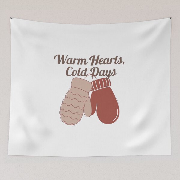 Item preview, Warm Hearts Cold Days – Cute Winter Mittens Shirt designed and sold by EcoArtTees.