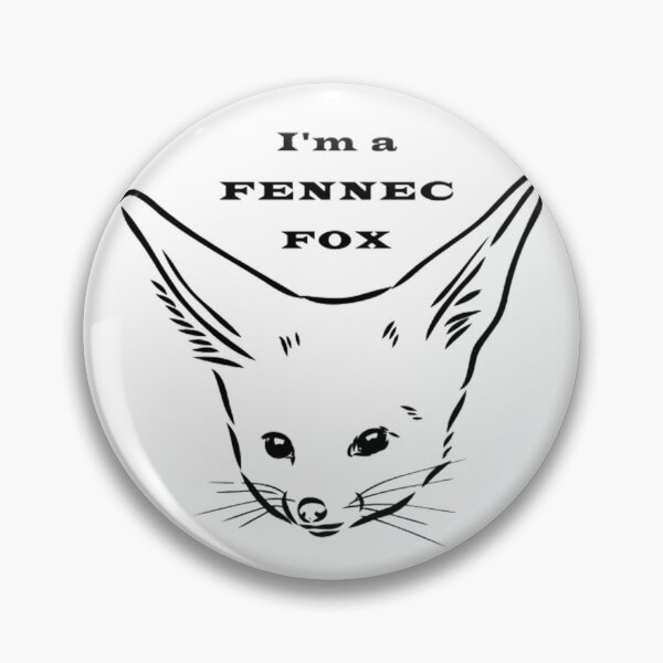 Artikelvorschau, Minimalistische Fennek-Fuchs-Skizze „Ich bin ein Fennekfuchs“ entworfen und verkauft von Vandara - Your source of positivity and cute fennec foxes.