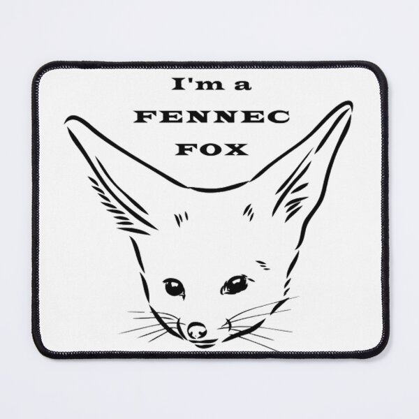 Item preview, Minimalistic Fennec Fox Sketch "I'm a FENNEC FOX" designed and sold by Vandara - Your source of positivity and cute fennec foxes.