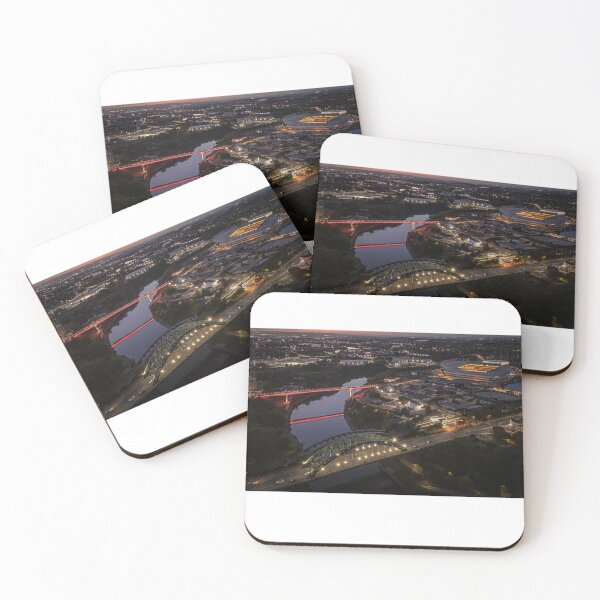 Item preview, Aerial shot of Sunderland at night designed and sold by Restless-Native.